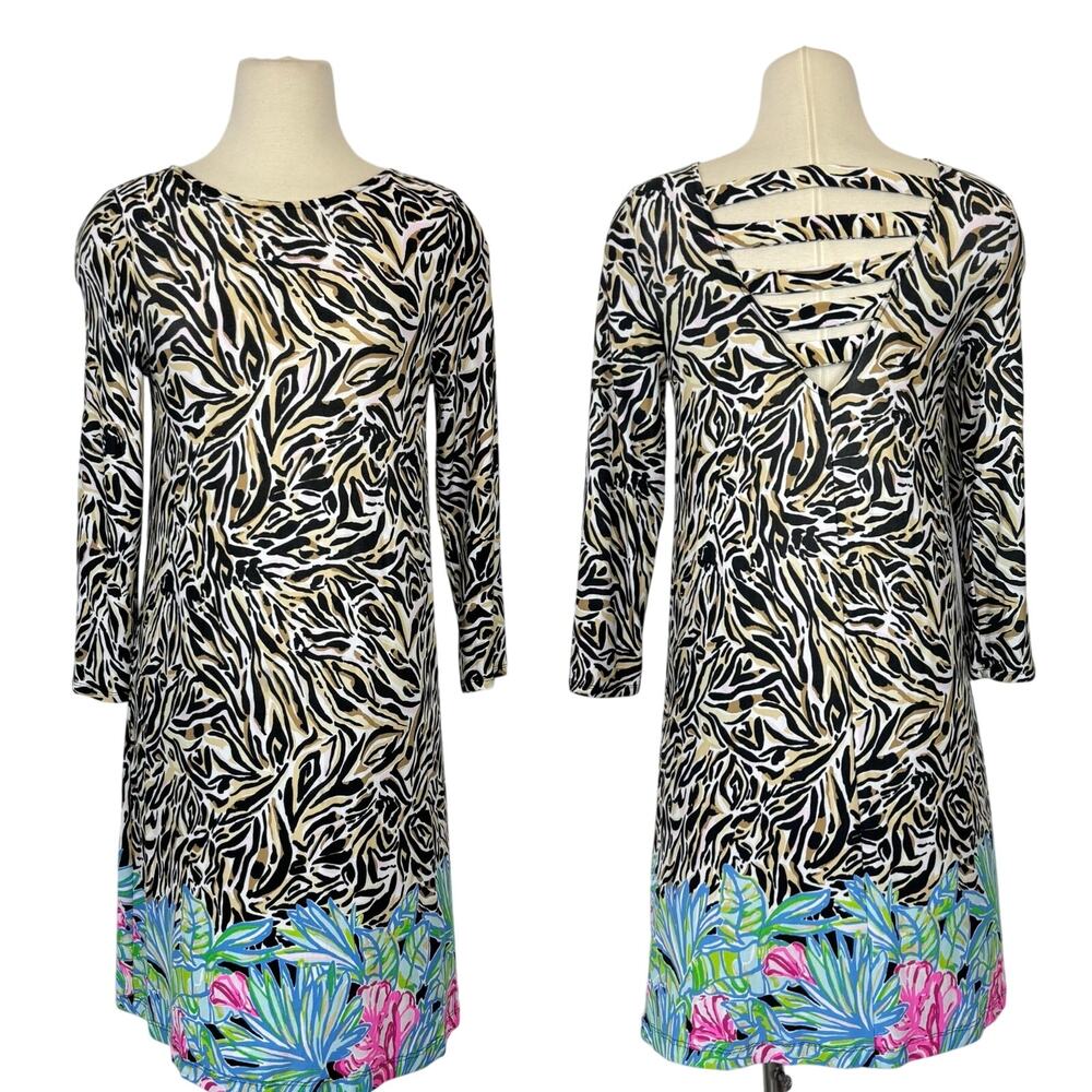 Lilly Pulitzer Ophelia Swing Mini Dress Can You Zee Me Enginee Onyx M